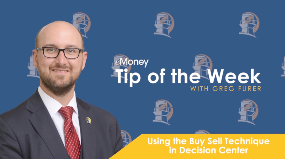 Using the Buy Sell Technique in Decision Center