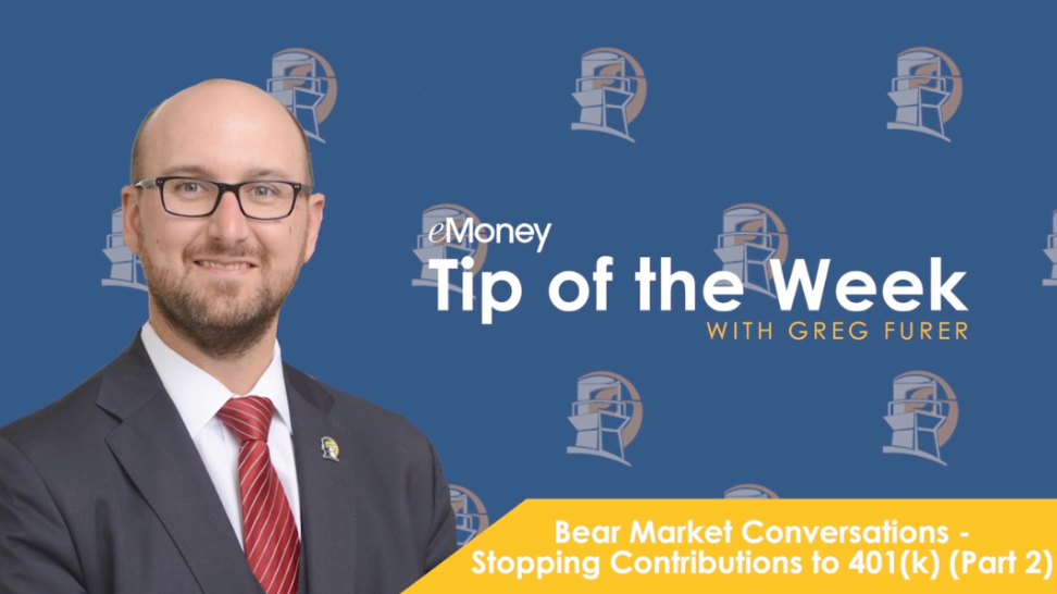 Bear Market Conversations - Stopping Contributions to 401(k) Part 1