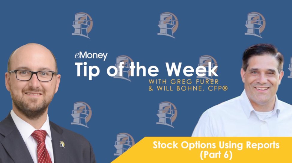 eMoney Tip of the Week #79 Stock Options Part 6 Using Reports